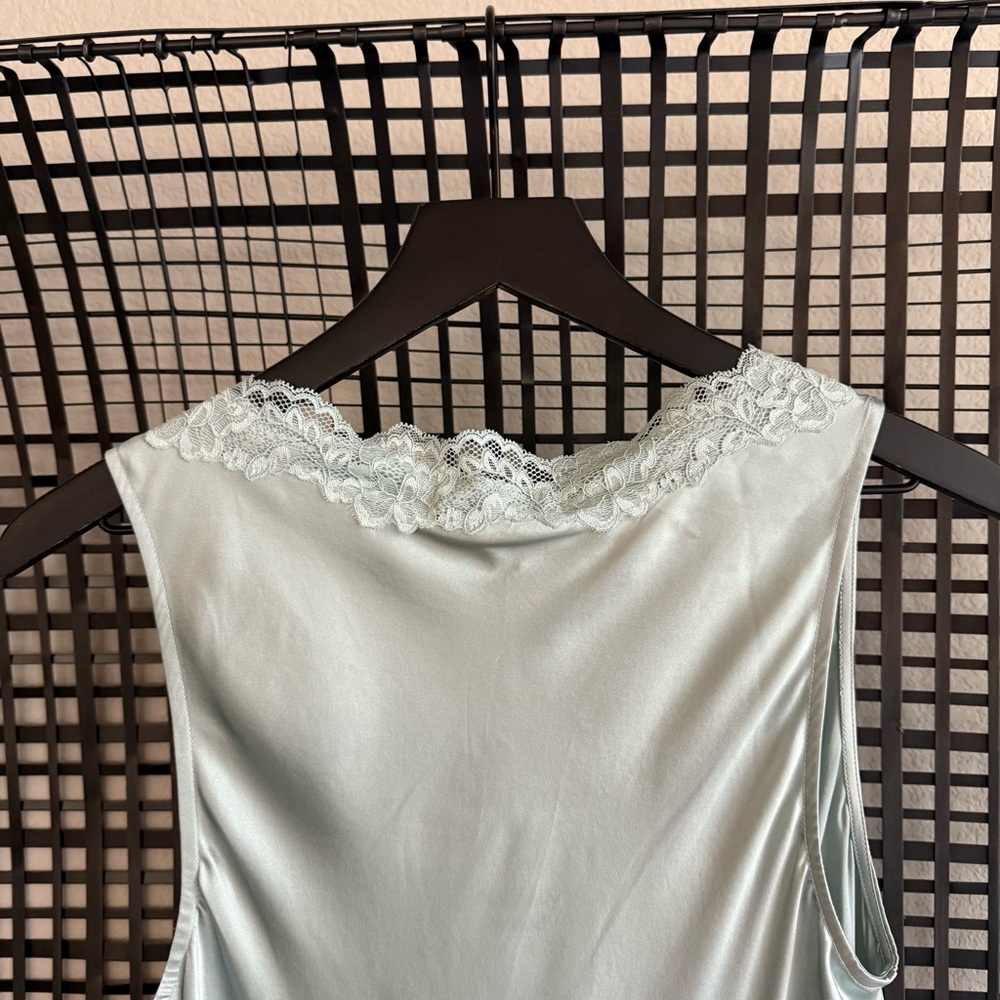 Reformation Light Blue Lace Trim Mini Dress - Picture 12 of 12